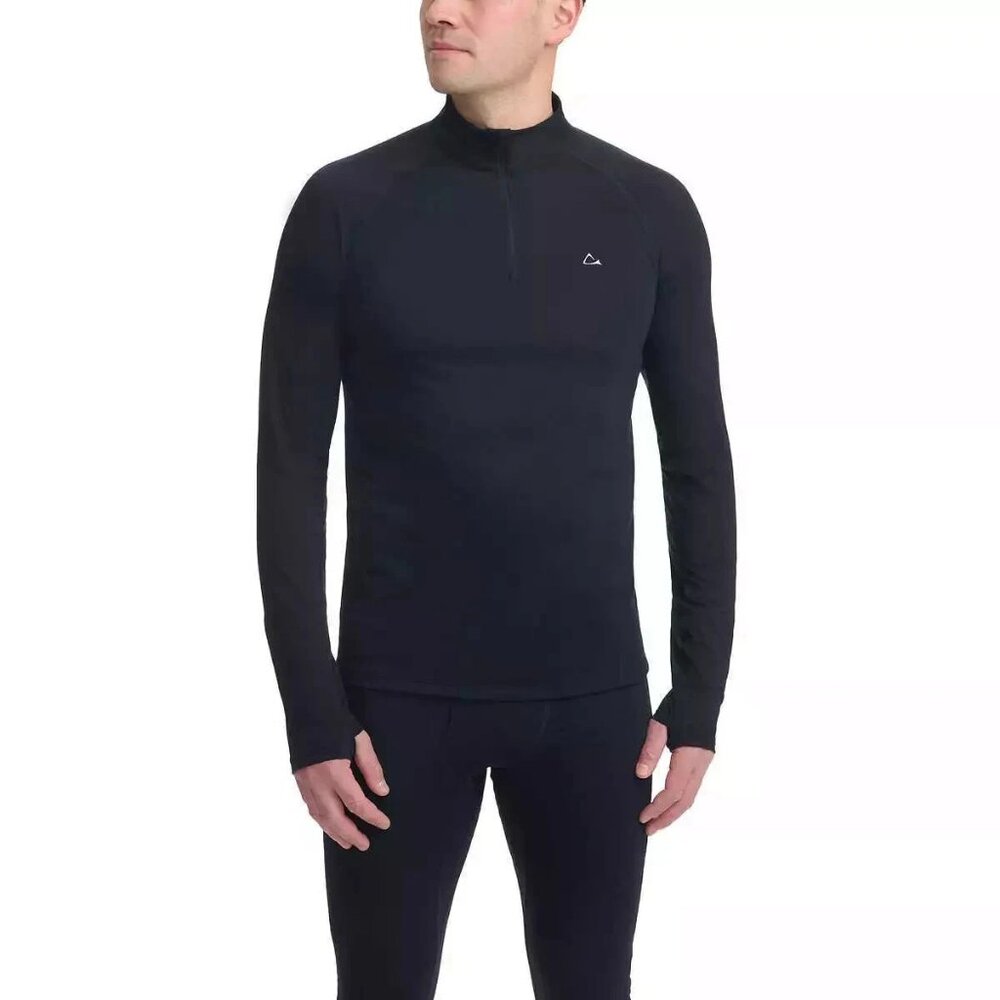 Paradox Men's 1/4 Zip Merino Blend Performance Base Layer Top NEW